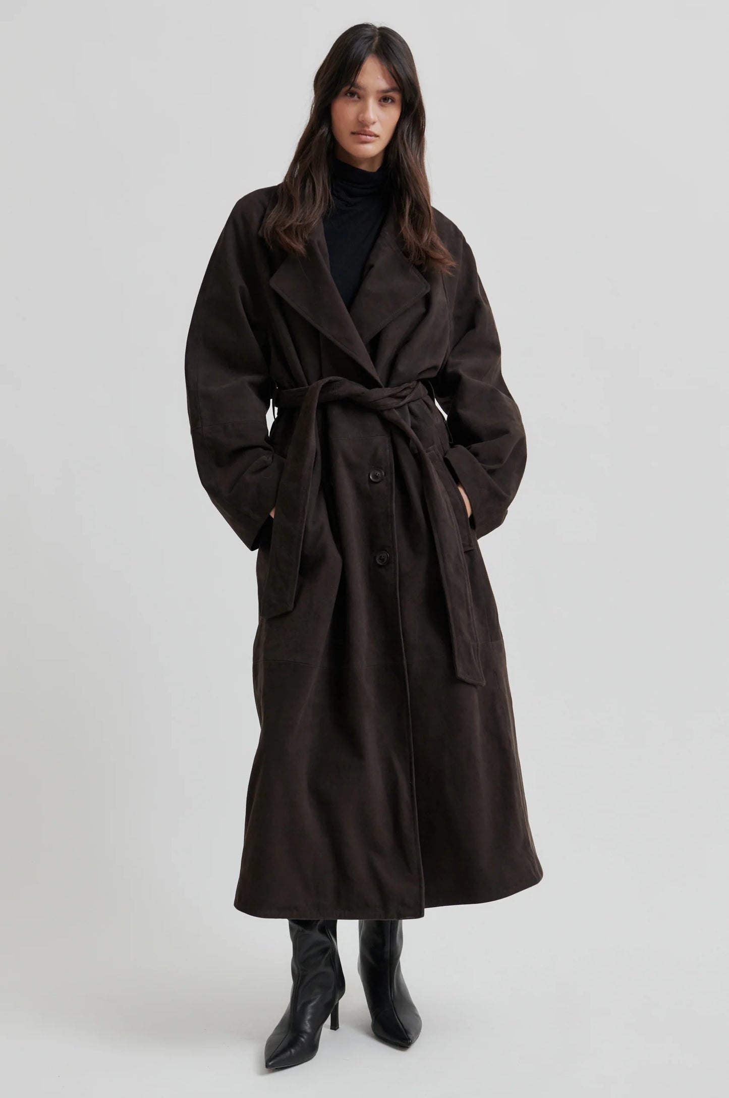 Suede Trenchcoat