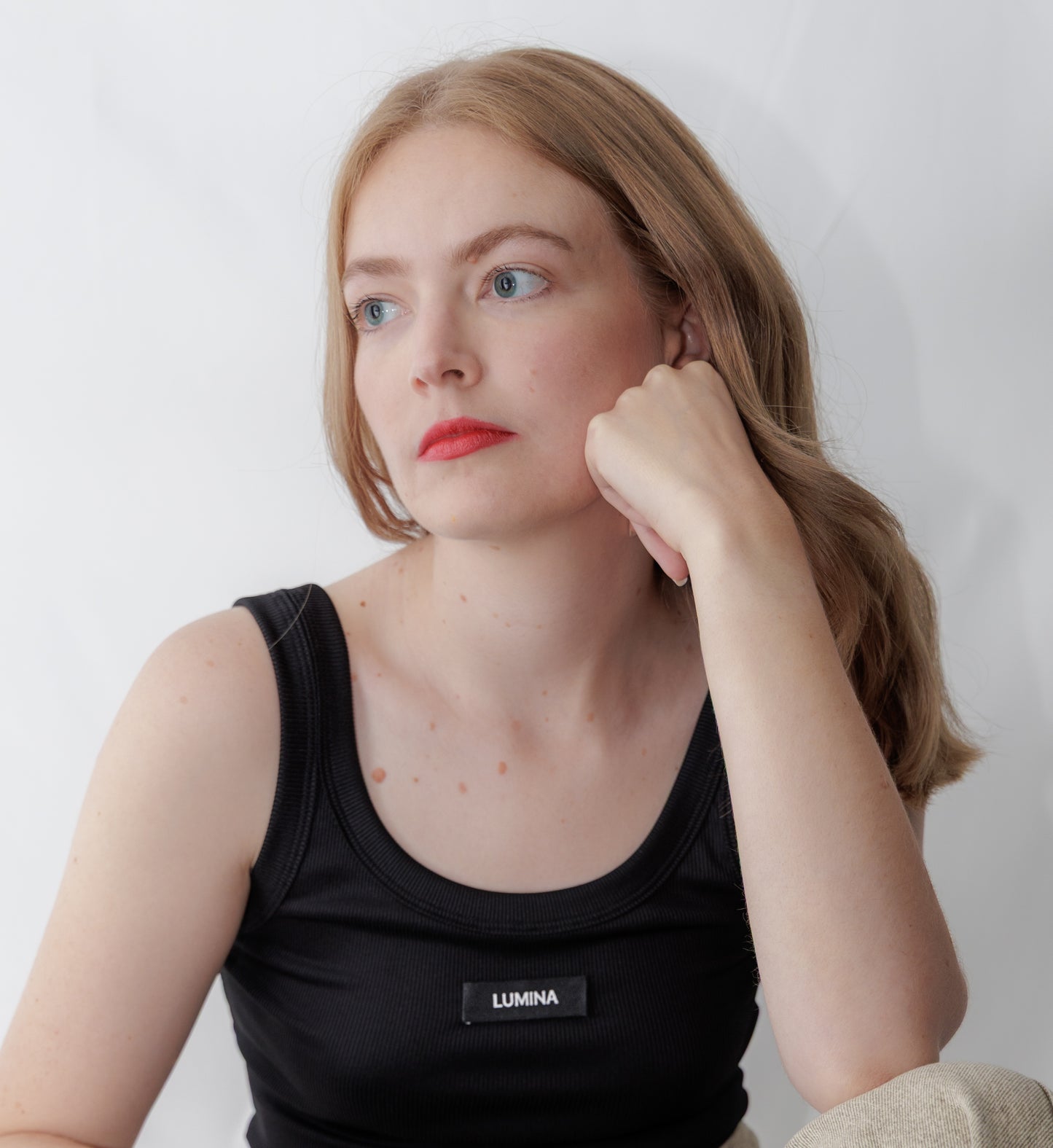 Lumina Basic Black Crop Top