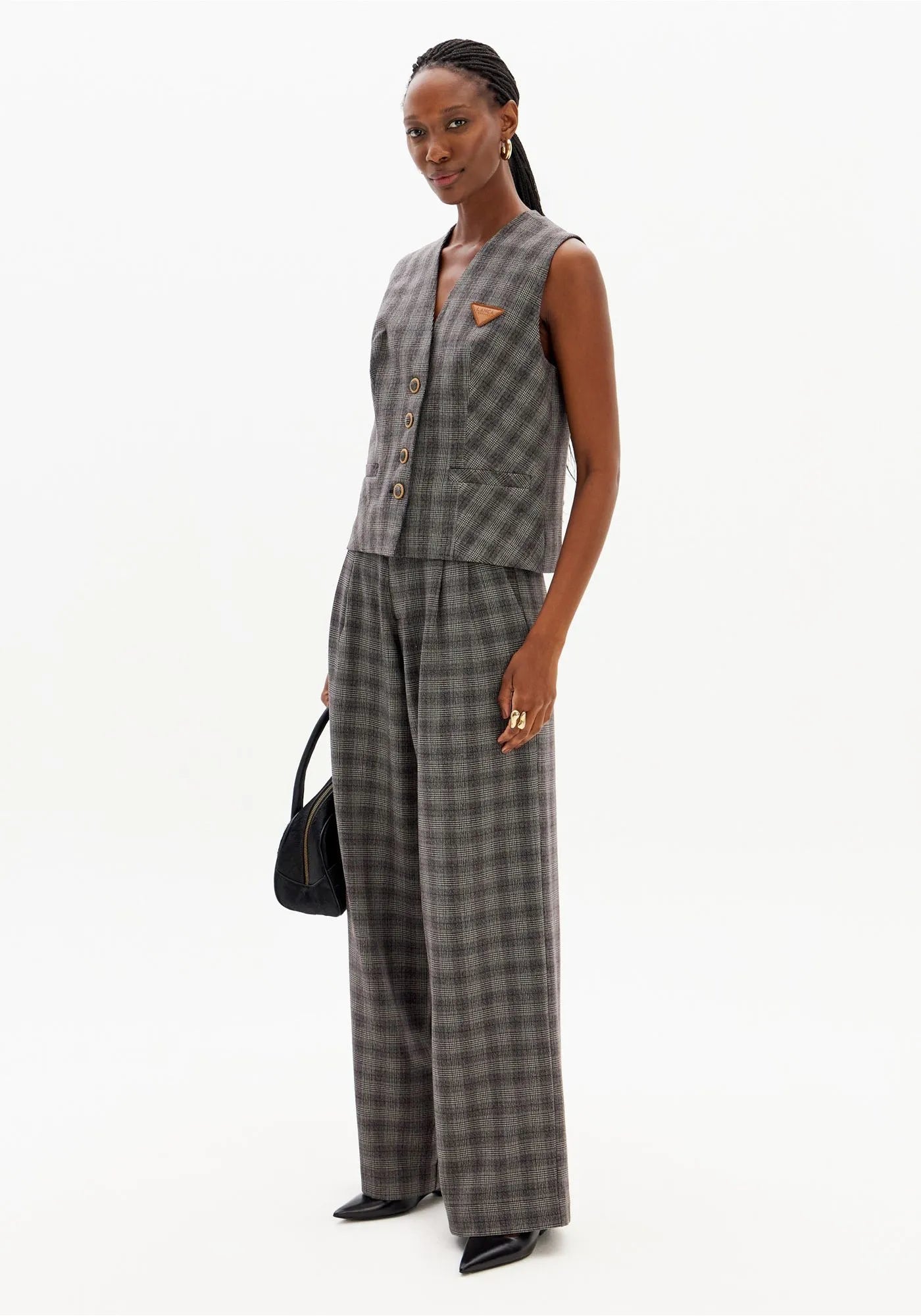 Tailored Vest with Buttons