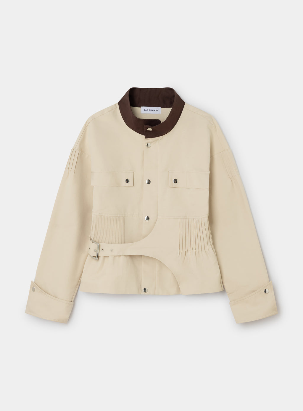 Orly Ecru Serge Jacket by LAAGAM on a plain background