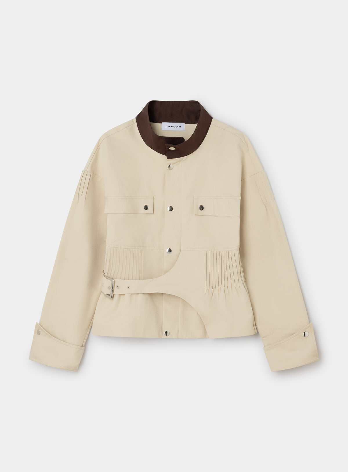 Orly Ecru Serge Jacket by LAAGAM on a plain background