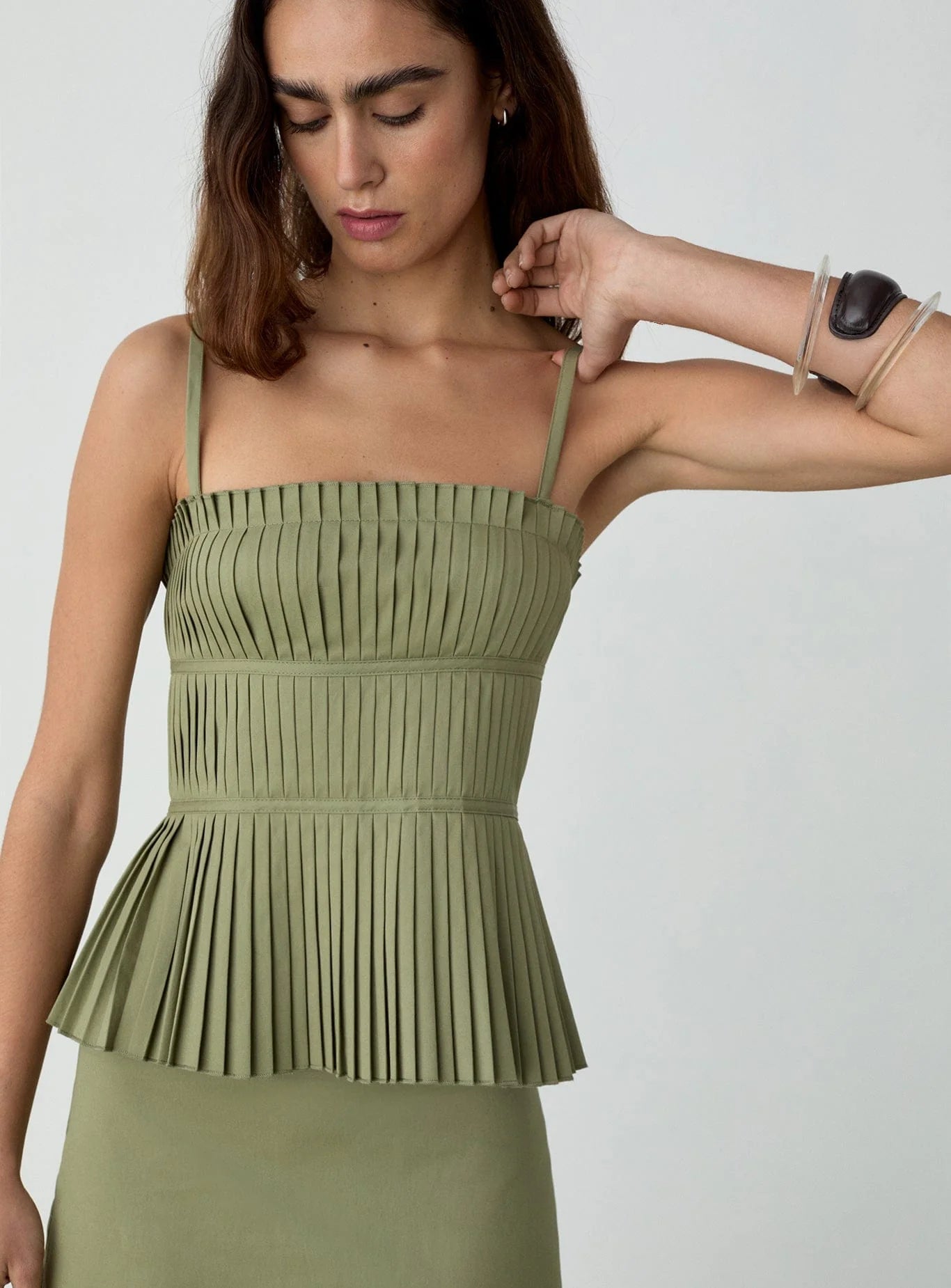 ALMA KHAKI TOP