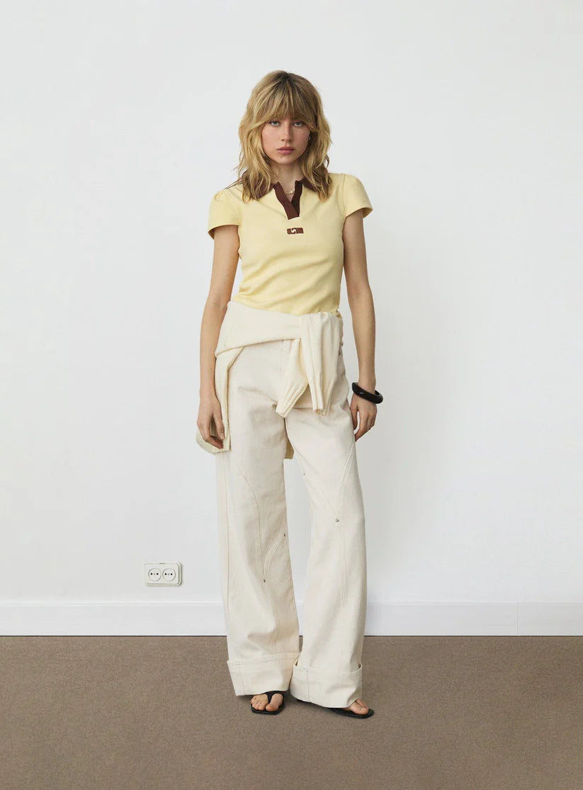 ERYA BUTTER POLO T-SHIRT