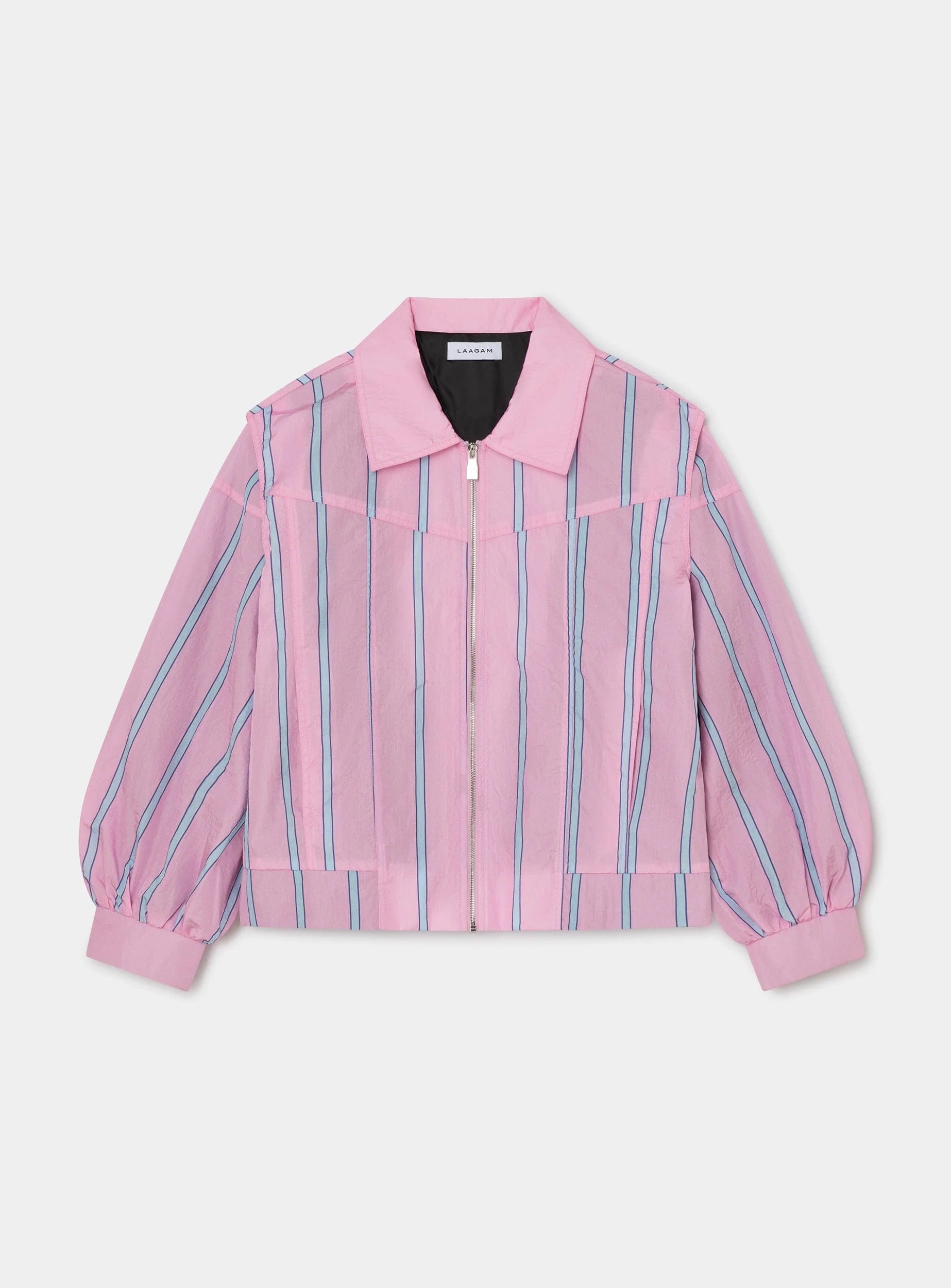 WATSON PINK STRIPED BOMBER  JACKET
