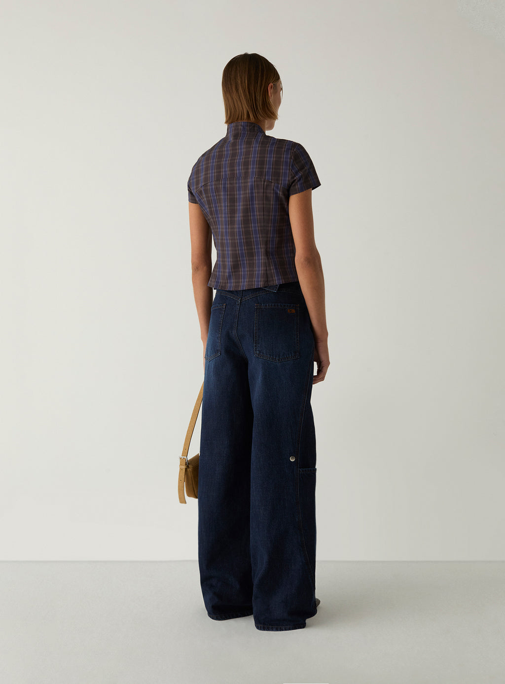 Lodo Denim Jeans by LAAGAM — women's wide-leg jeans, back view