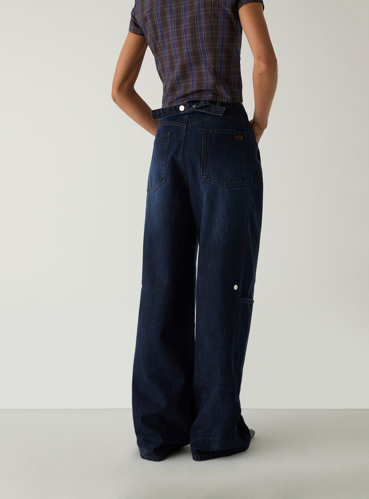 Lodo Denim Jeans by LAAGAM — women's wide-leg jeans, front view