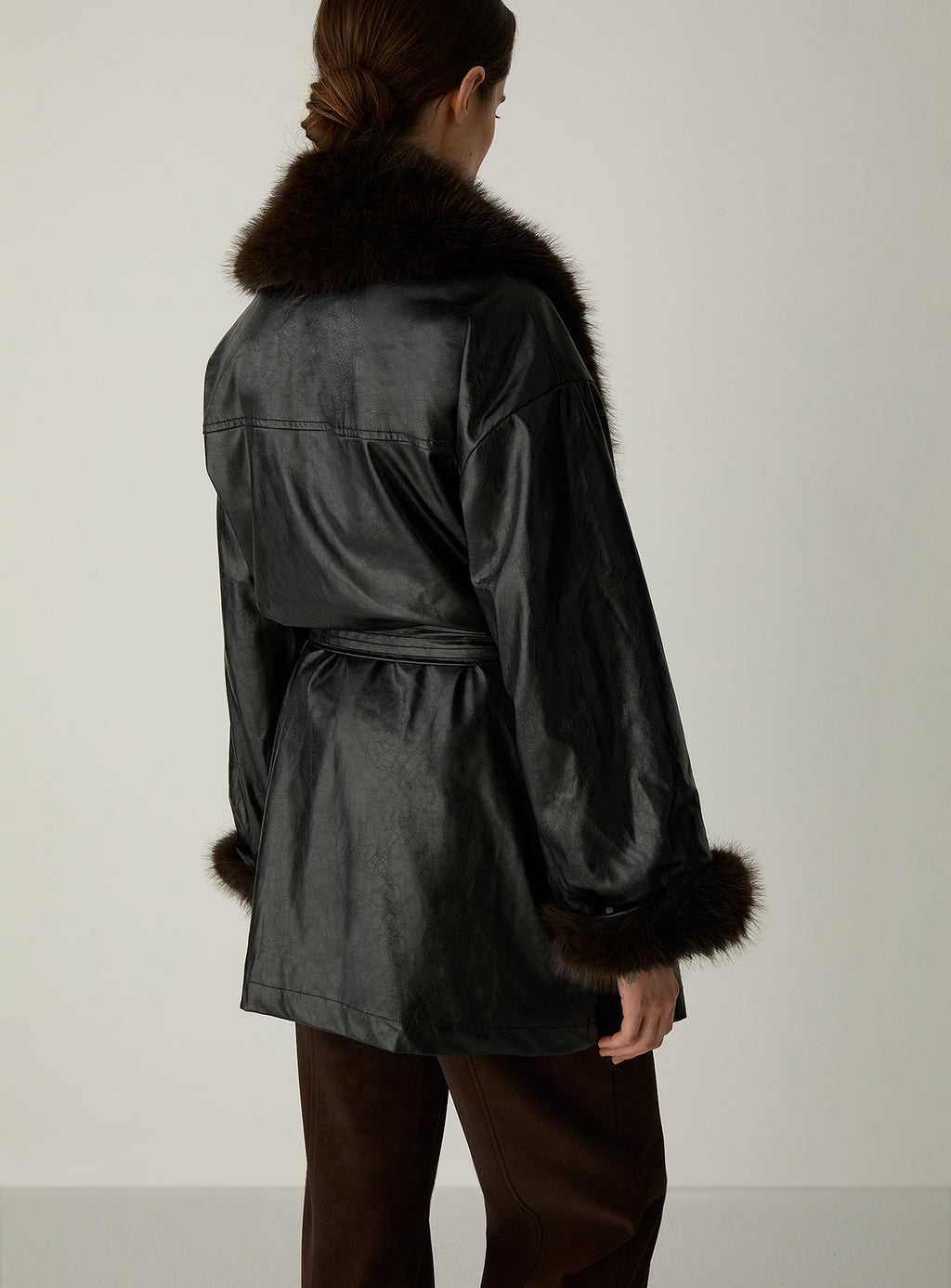 Oriane Black Short Coat by LAAGAM — women's coats