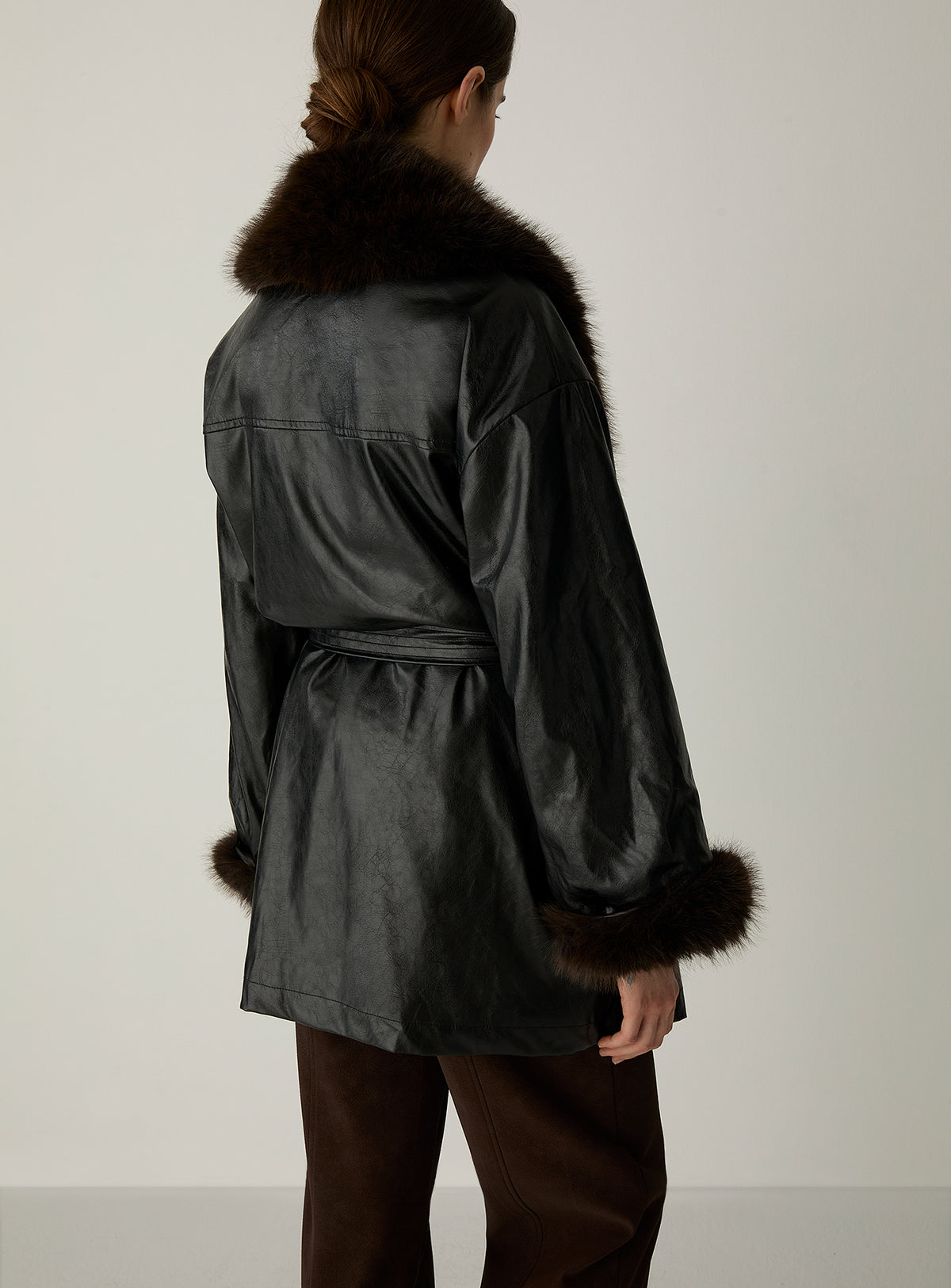 Oriane Black Short Coat by LAAGAM — women's coats
