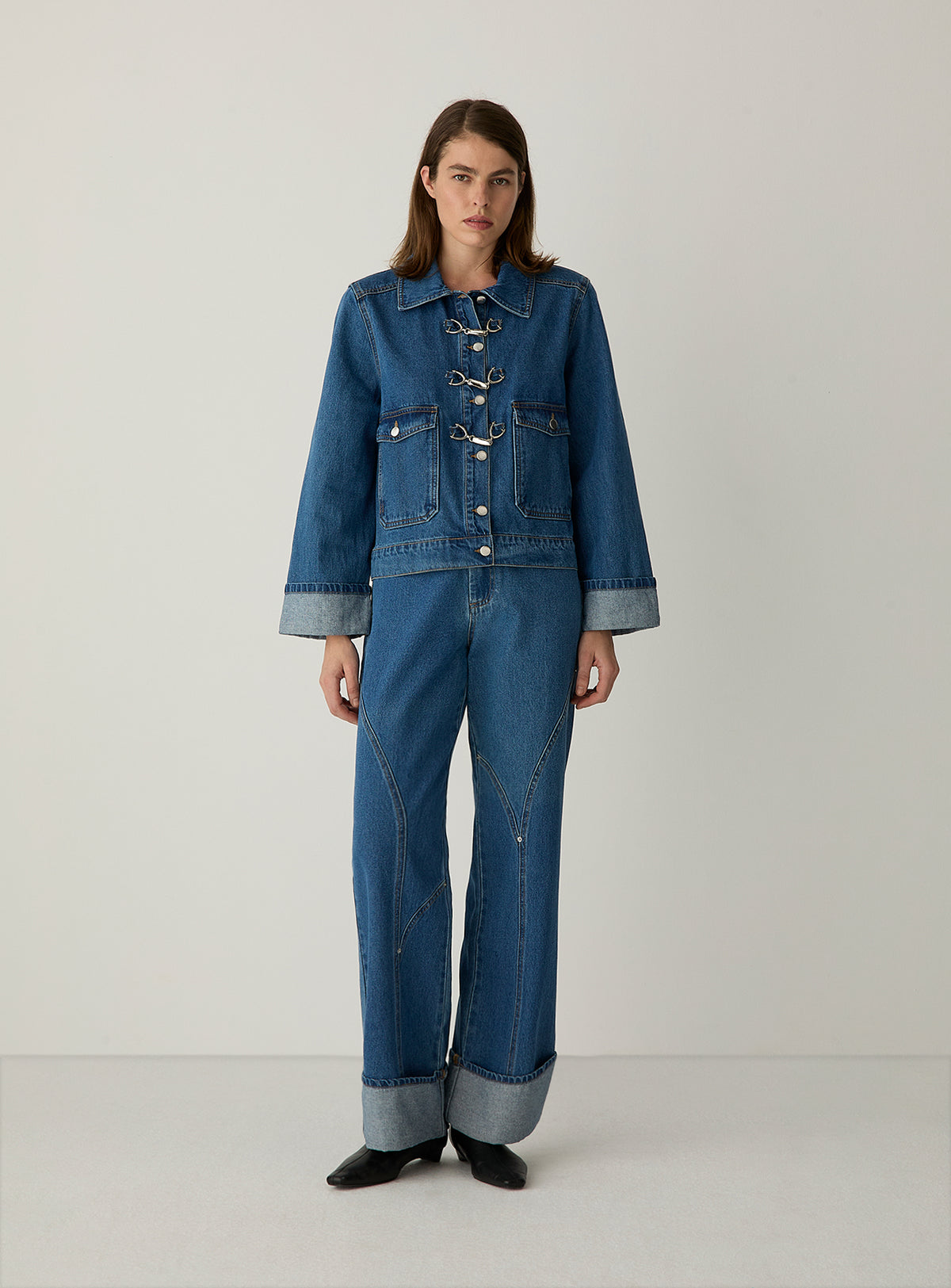 Dalston Indigo Denim Jacket by LAAGAM — women's outerwear