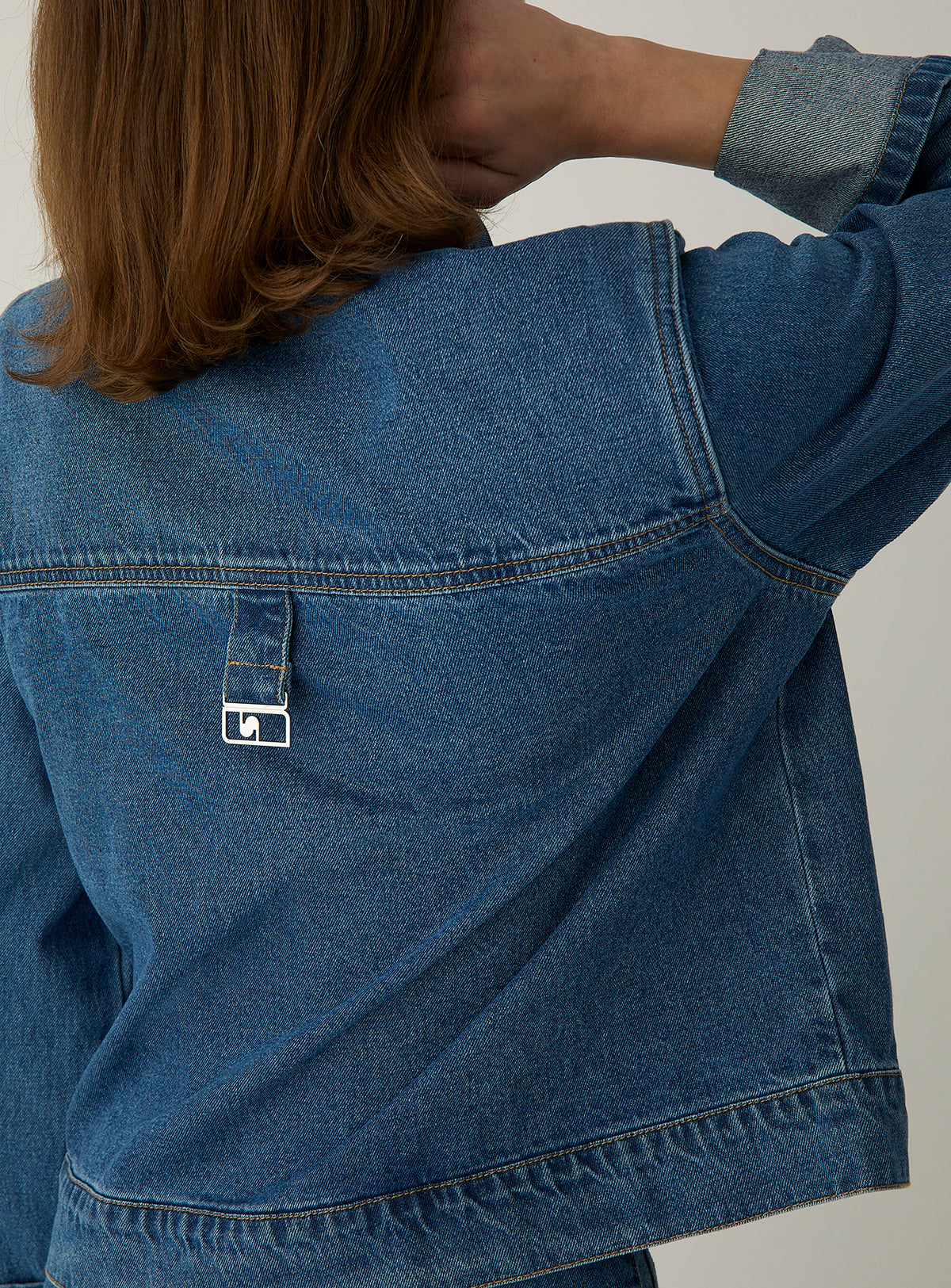 Dalston Indigo Denim Jacket by LAAGAM — women's outerwear (view 2)