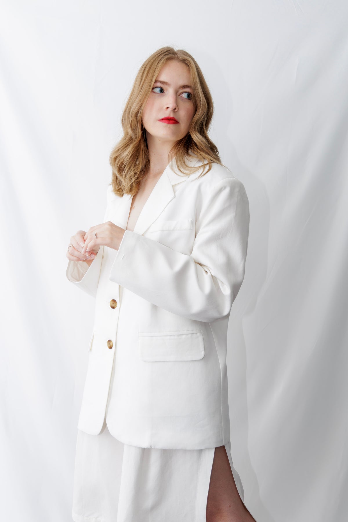 Lumina Blazer with Back Cutout — women's outerwear