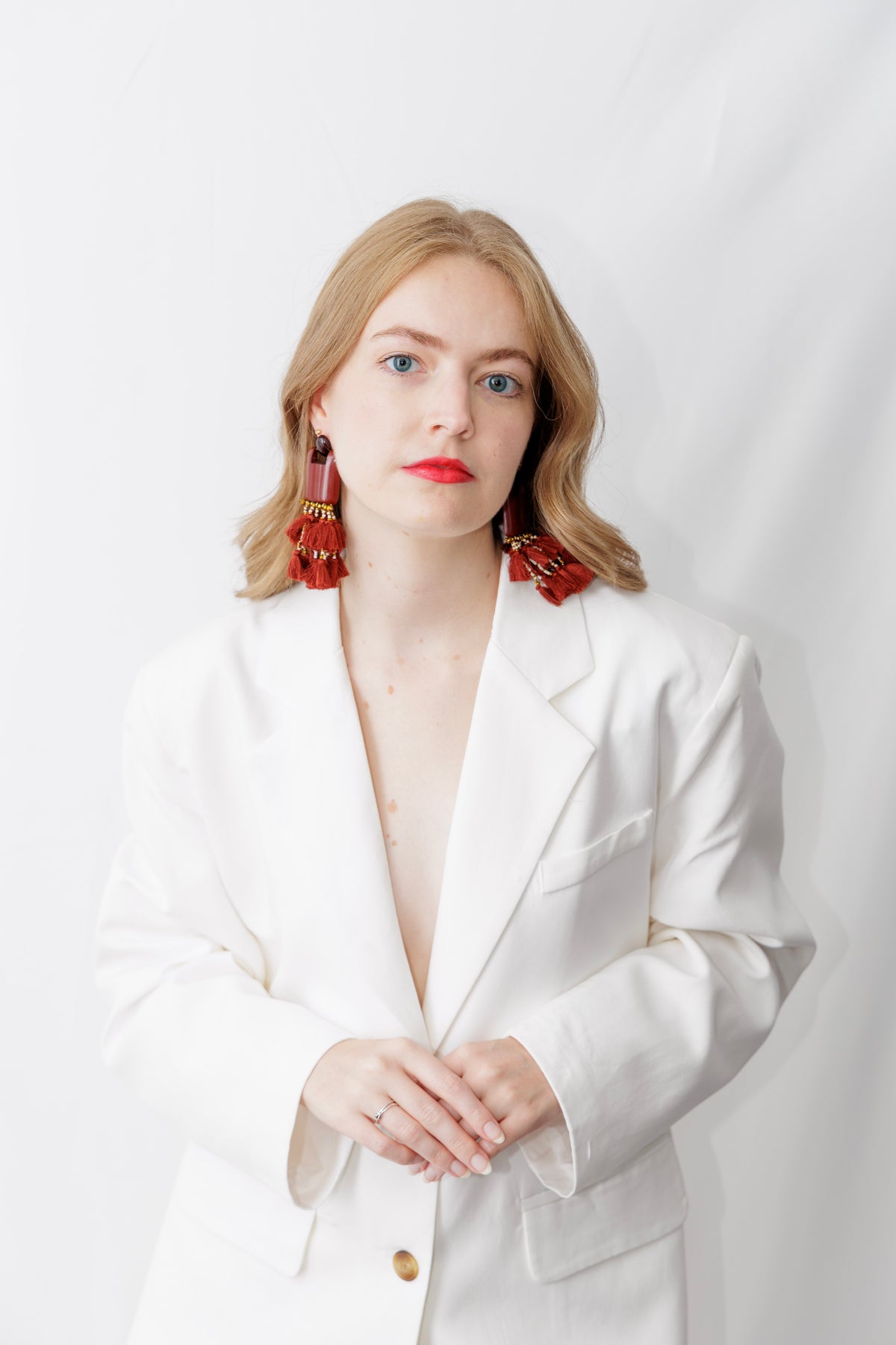 Lumina Blazer with Back Cutout — women's outerwear at ROCĆO Studio