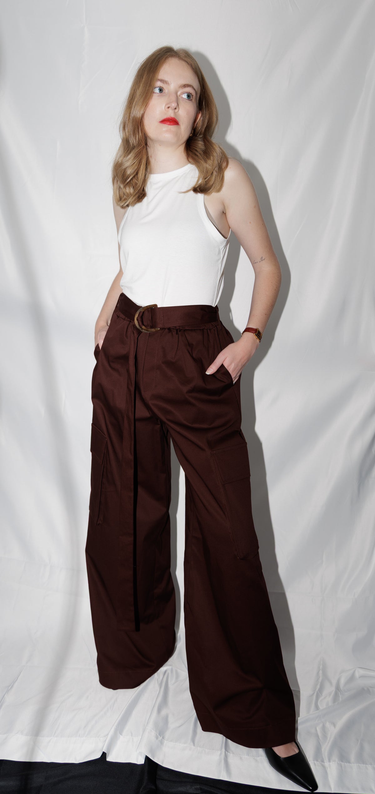 Lumina Wide Leg Cargo Pants — women's trousers