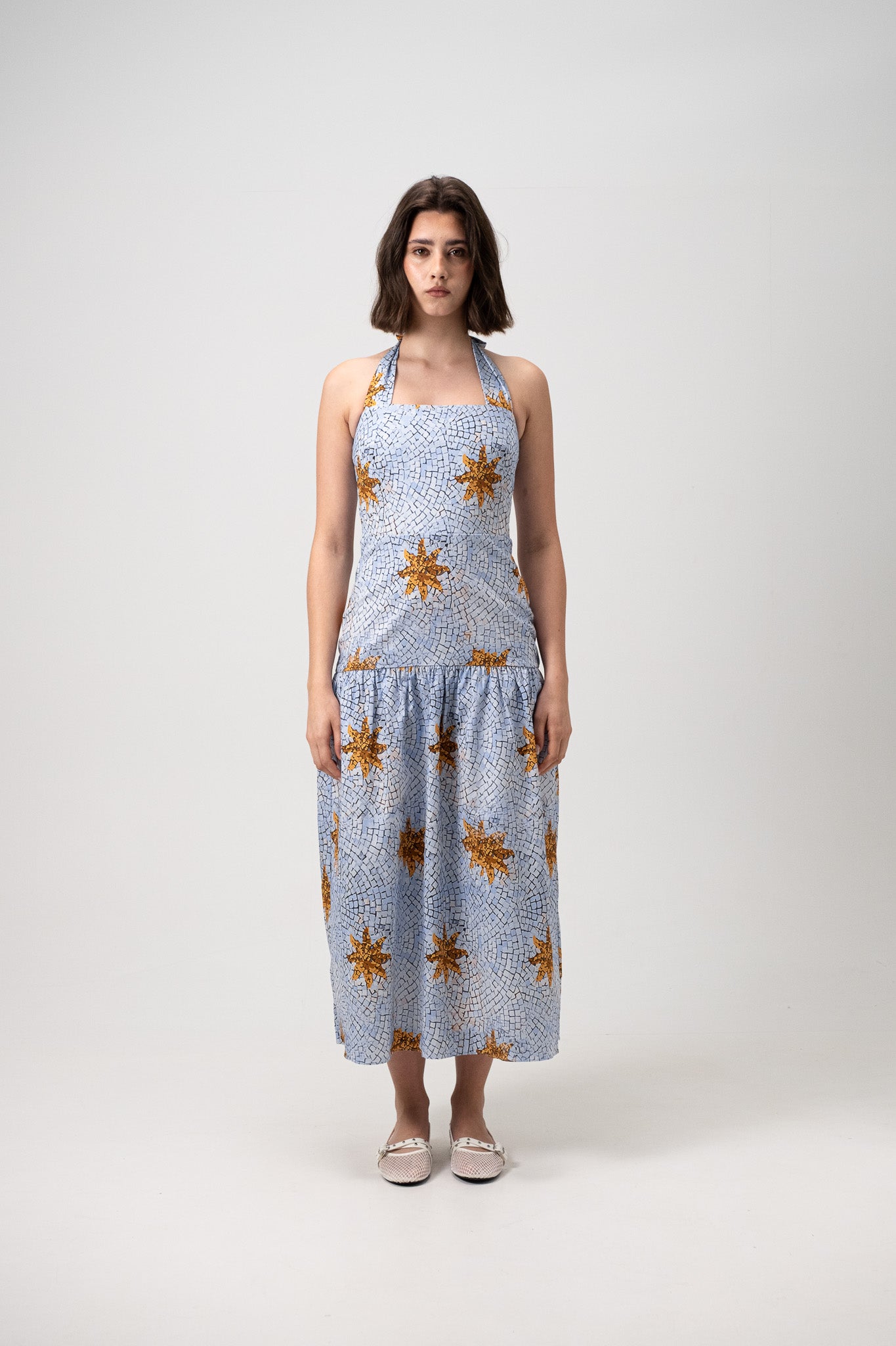 CAELI BLUE MIDI DRESS