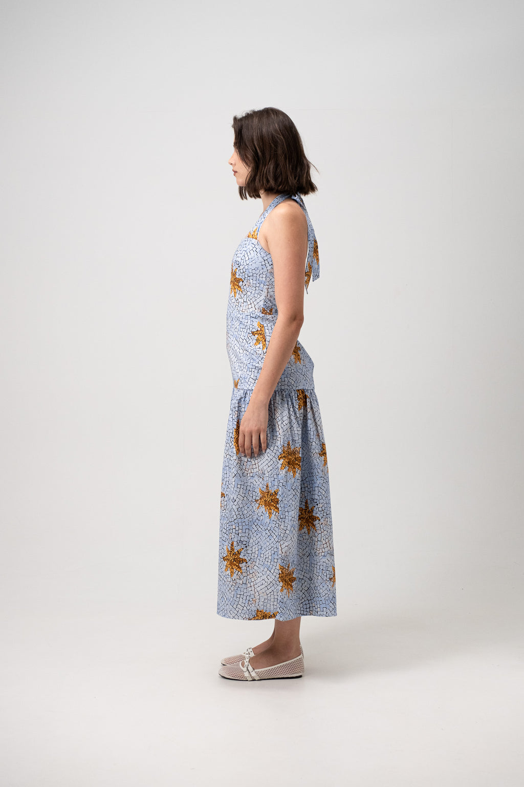 CAELI BLUE MIDI DRESS