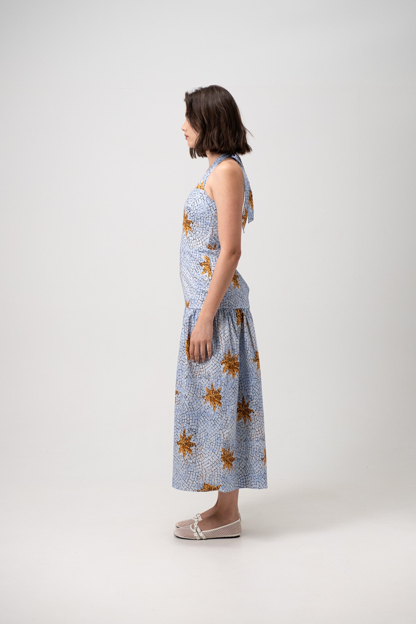 CAELI BLUE MIDI DRESS