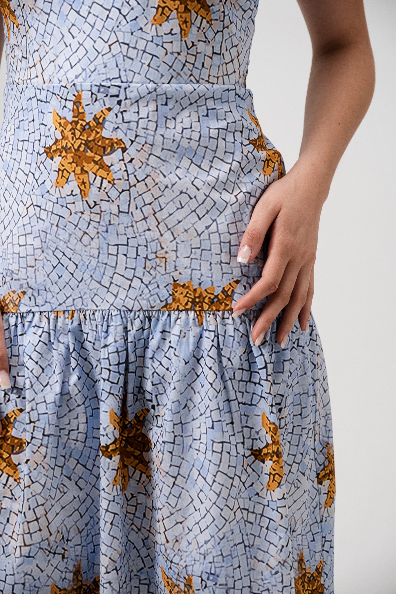 CAELI BLUE MIDI DRESS