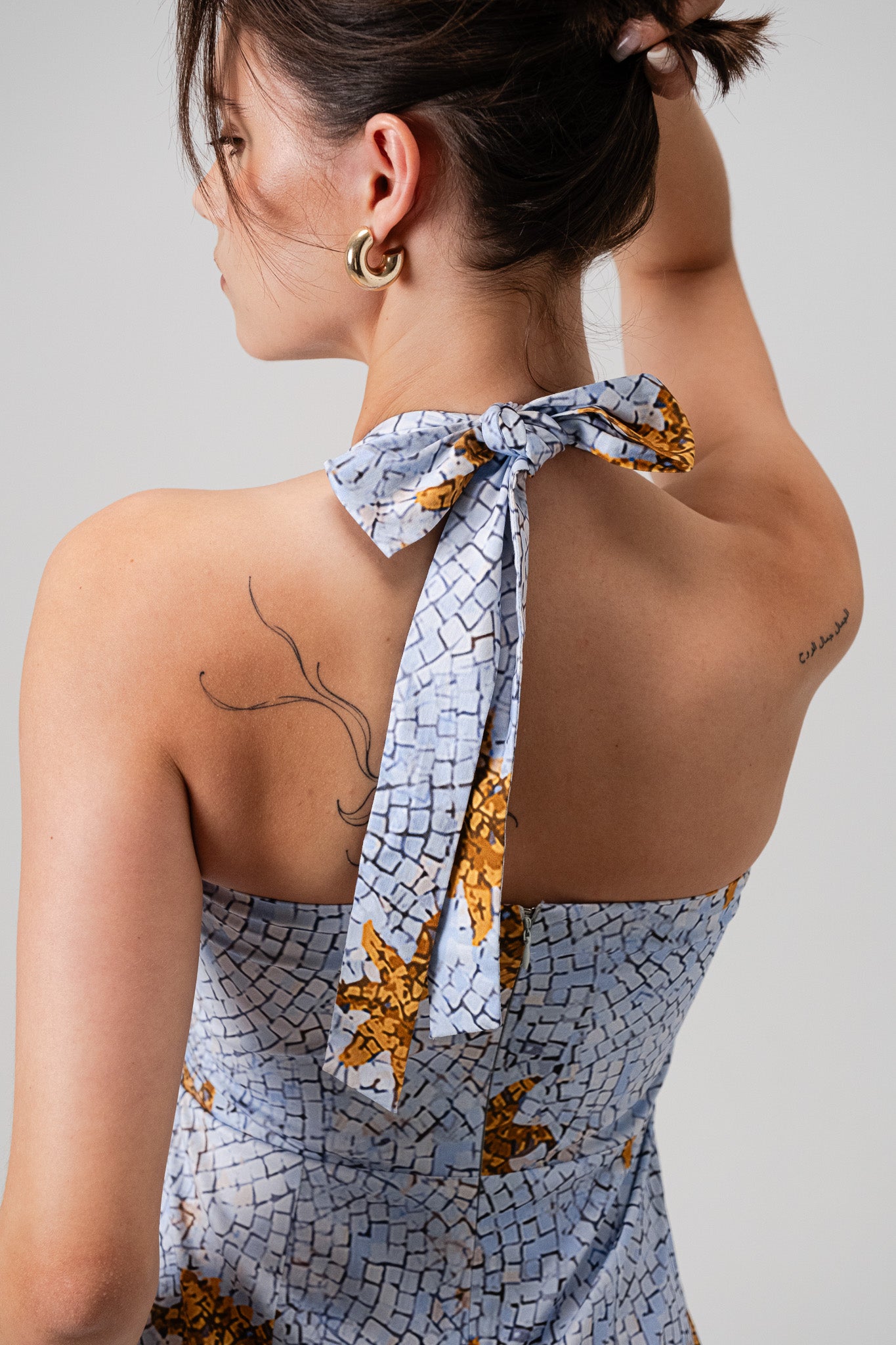 CAELI BLUE MIDI DRESS