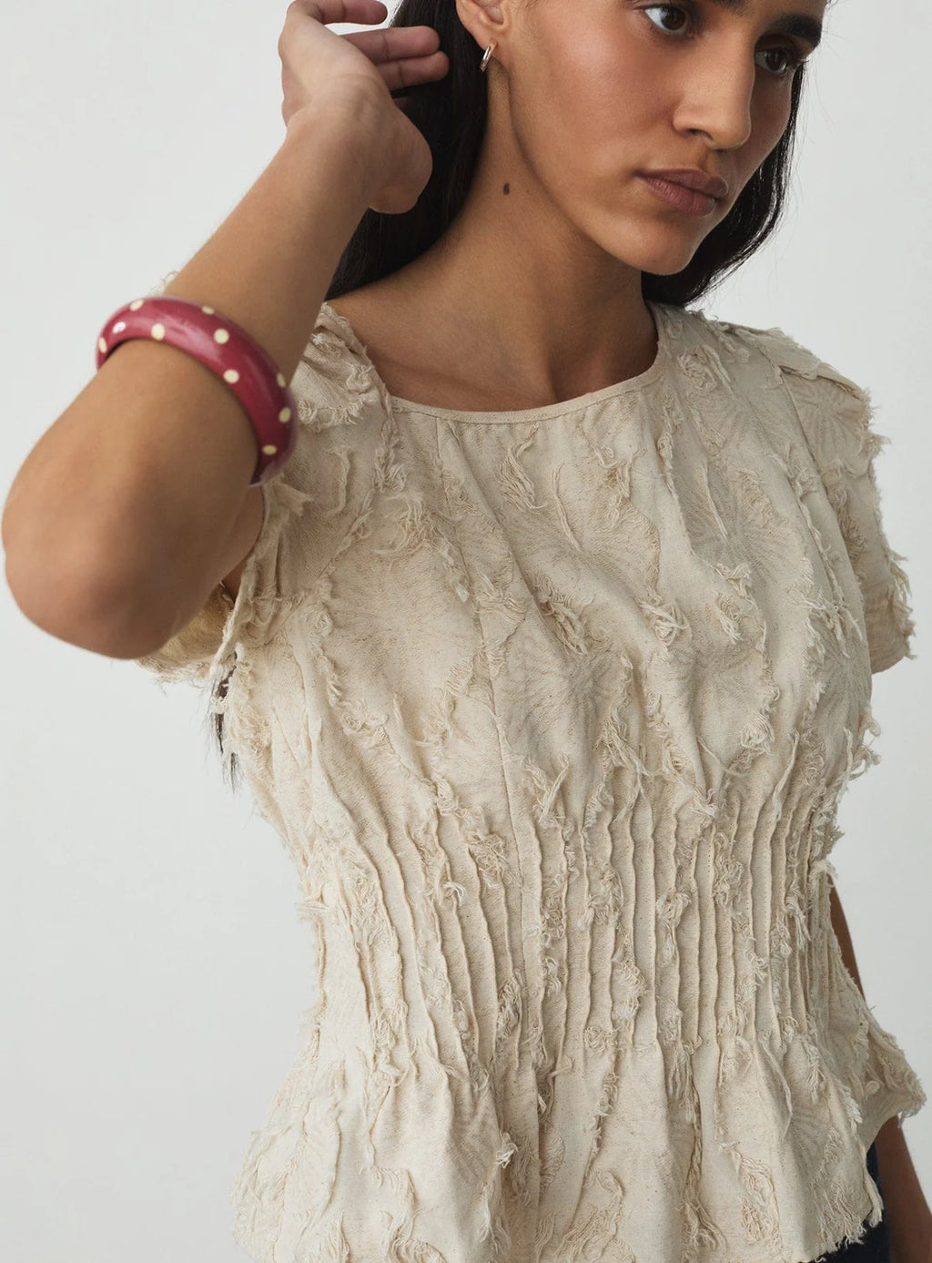 VAIANA ECRU BLOUSE