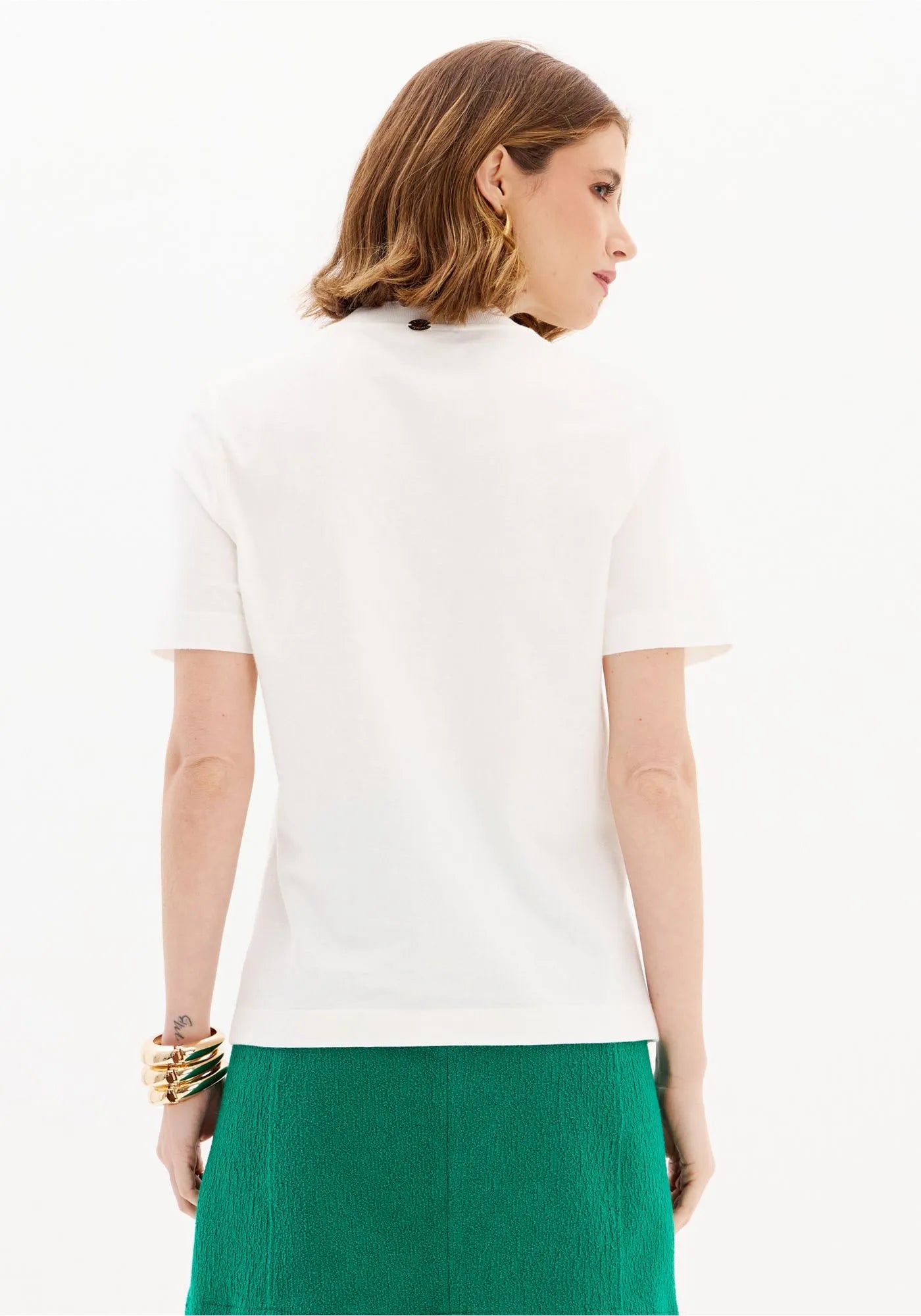 Short-Sleeve T-Shirt with Embellishments
