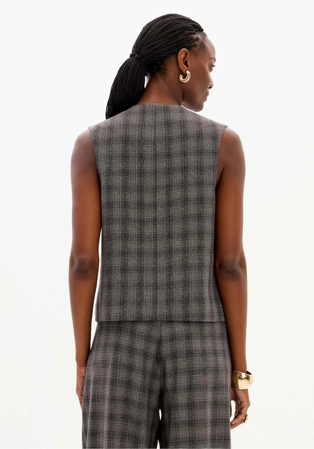 Tailored Vest with Buttons