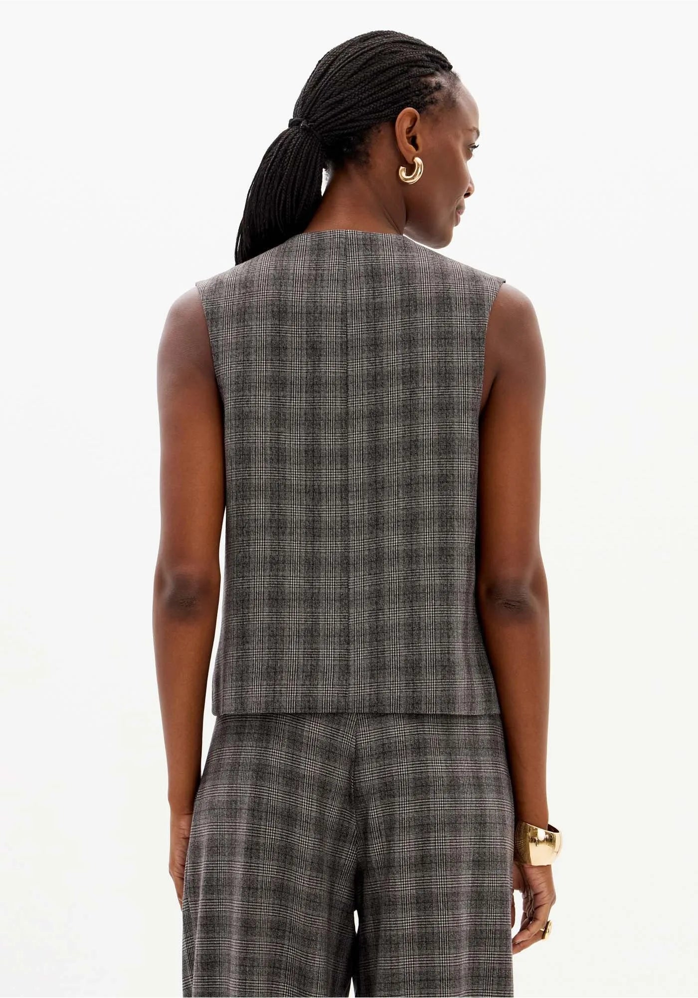 Tailored Vest with Buttons