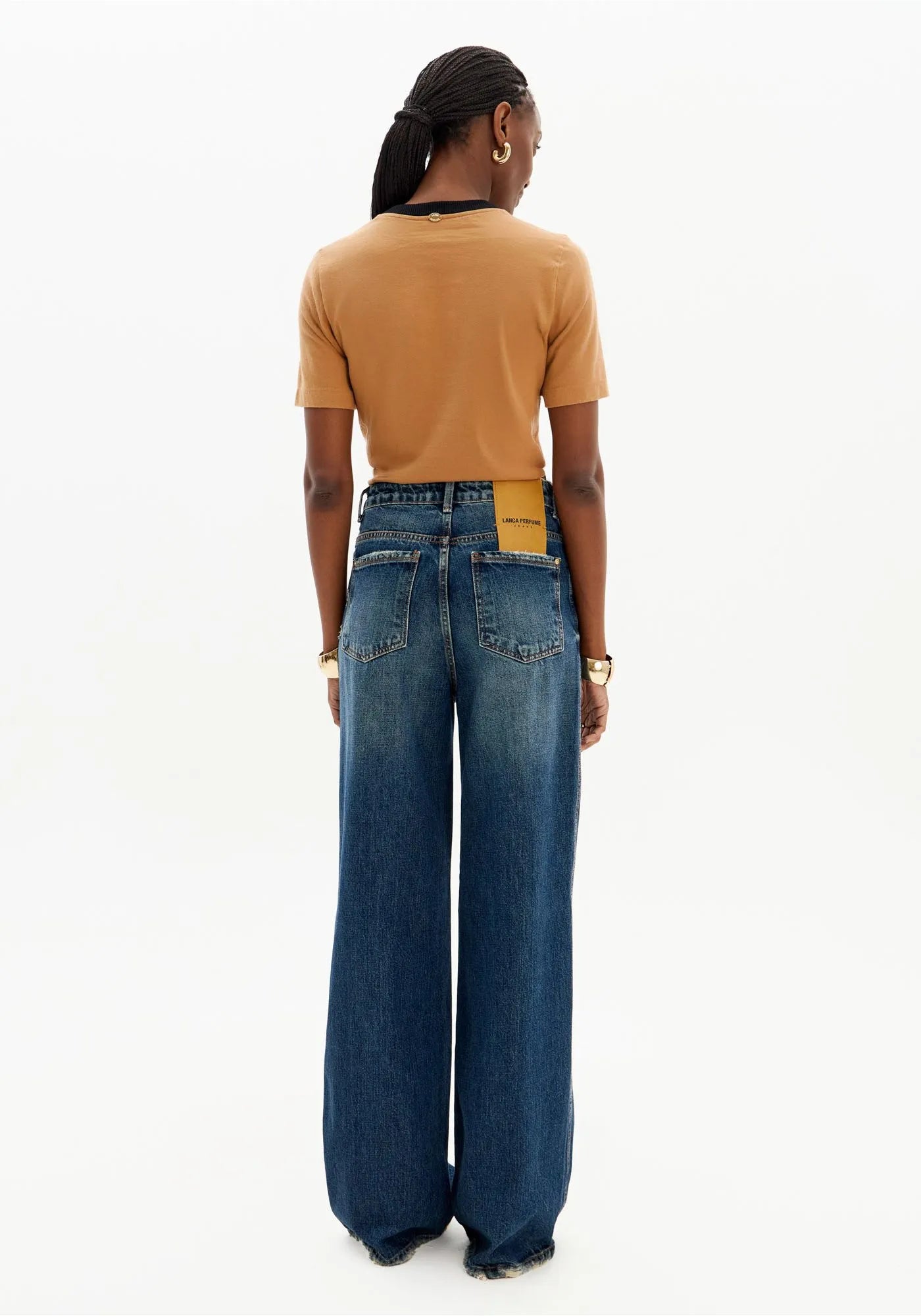 Super High-Waisted Wide Leg Jeans