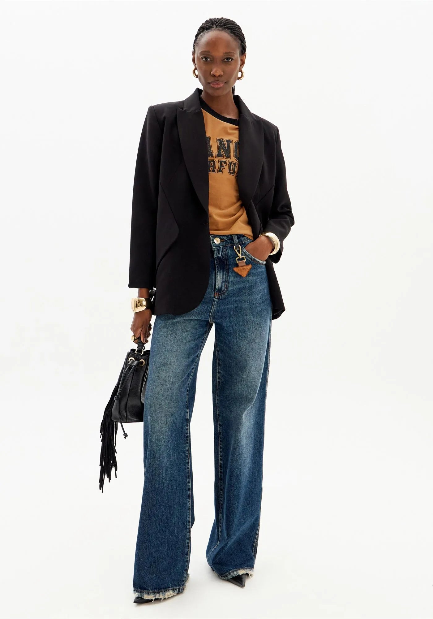 Super High-Waisted Wide Leg Jeans