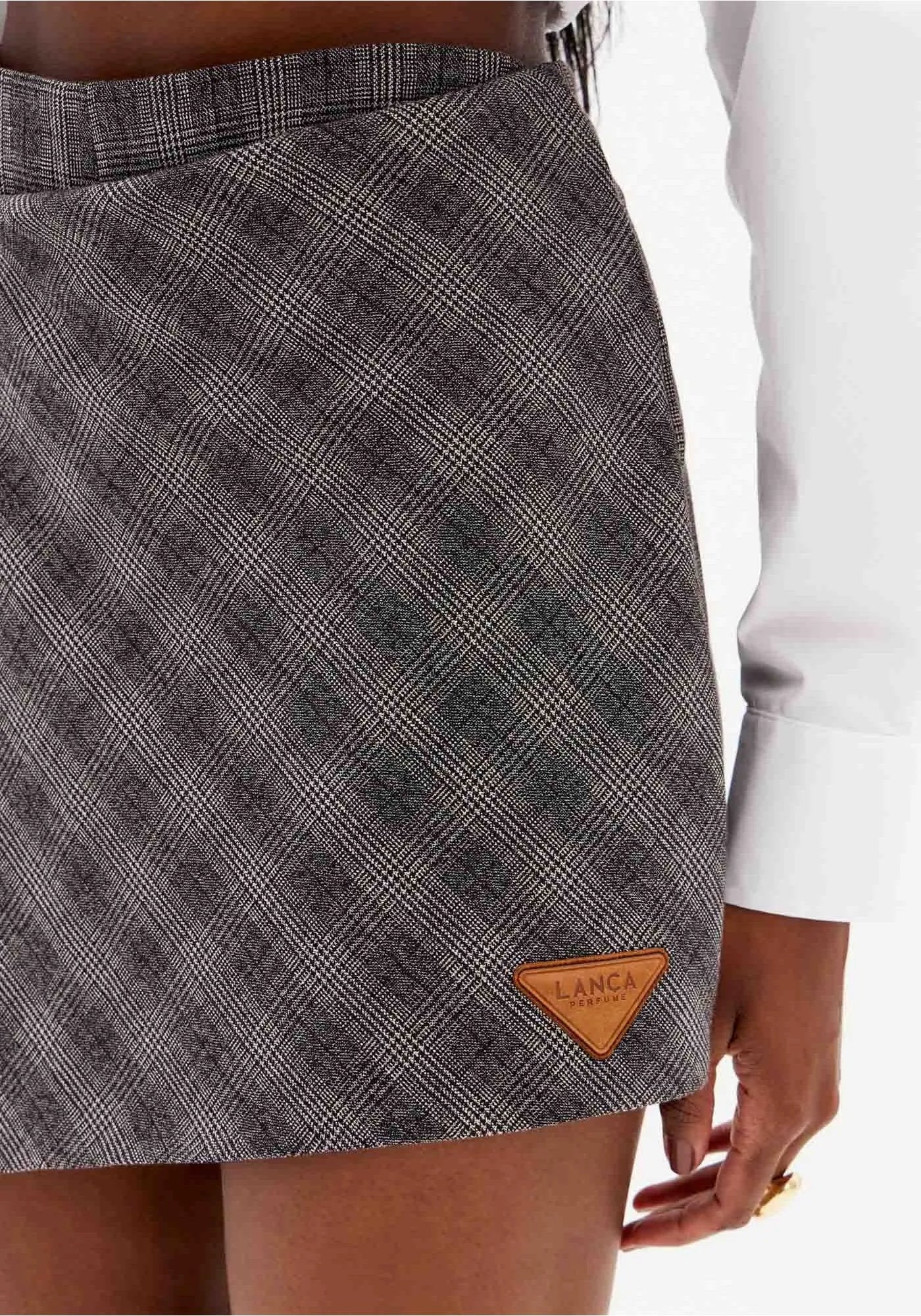 High-Waisted Overlay Skort