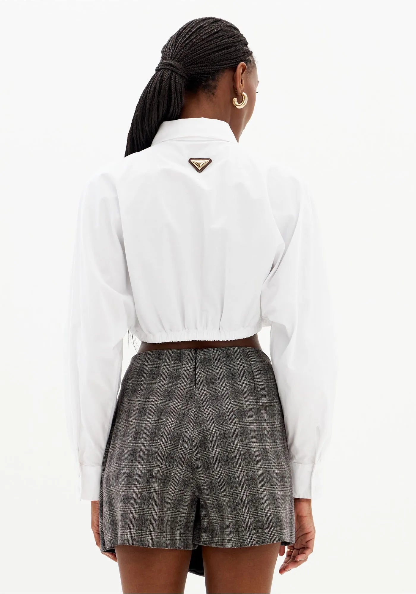 High-Waisted Overlay Skort