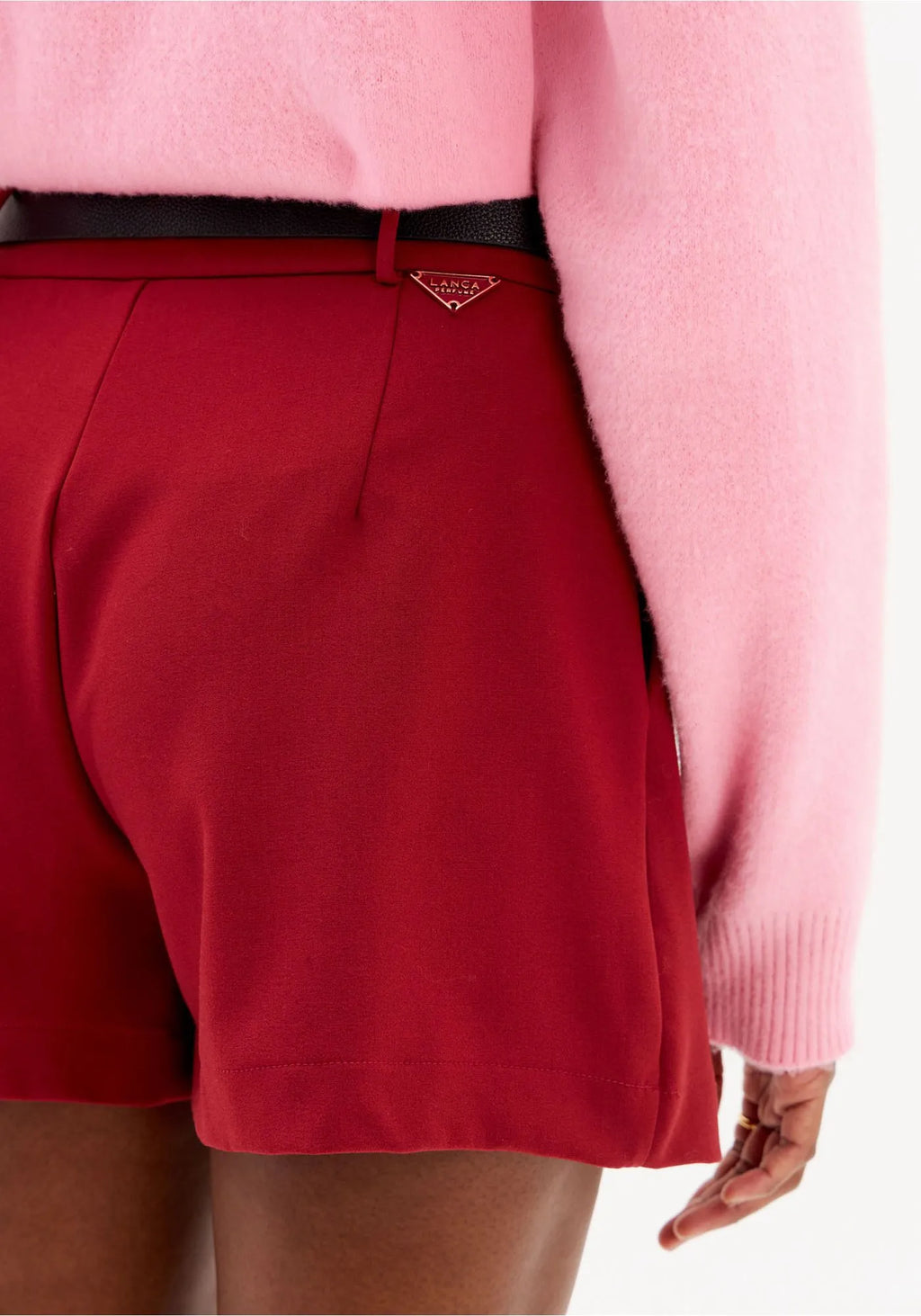 High-Waisted Shorts with Belt