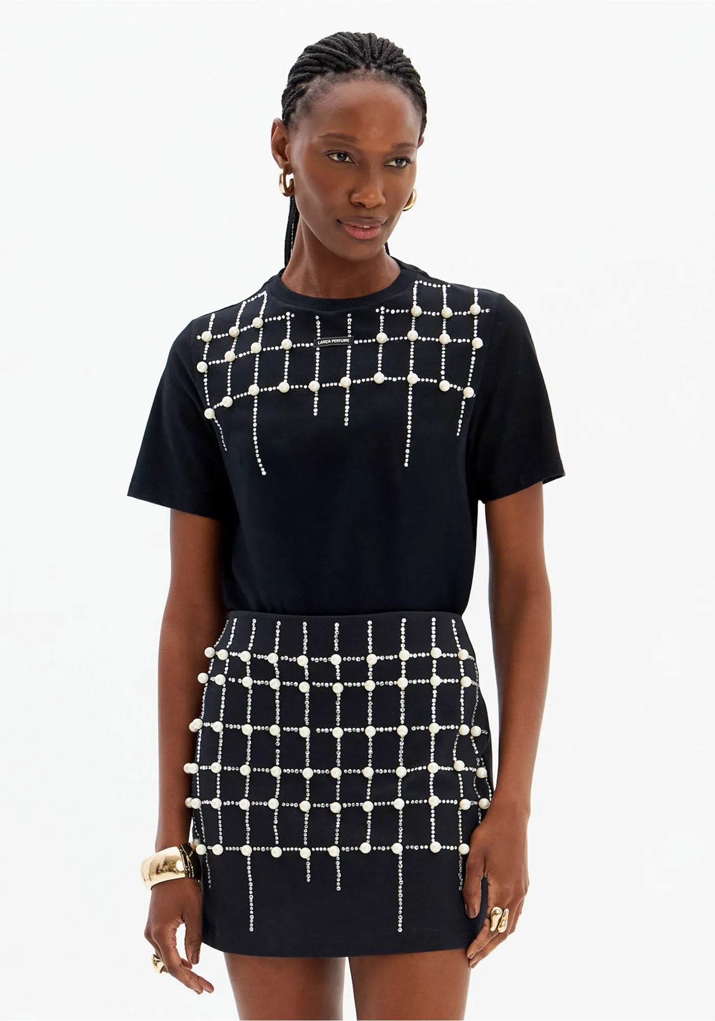 Short-Sleeve T-Shirt with Embellishments