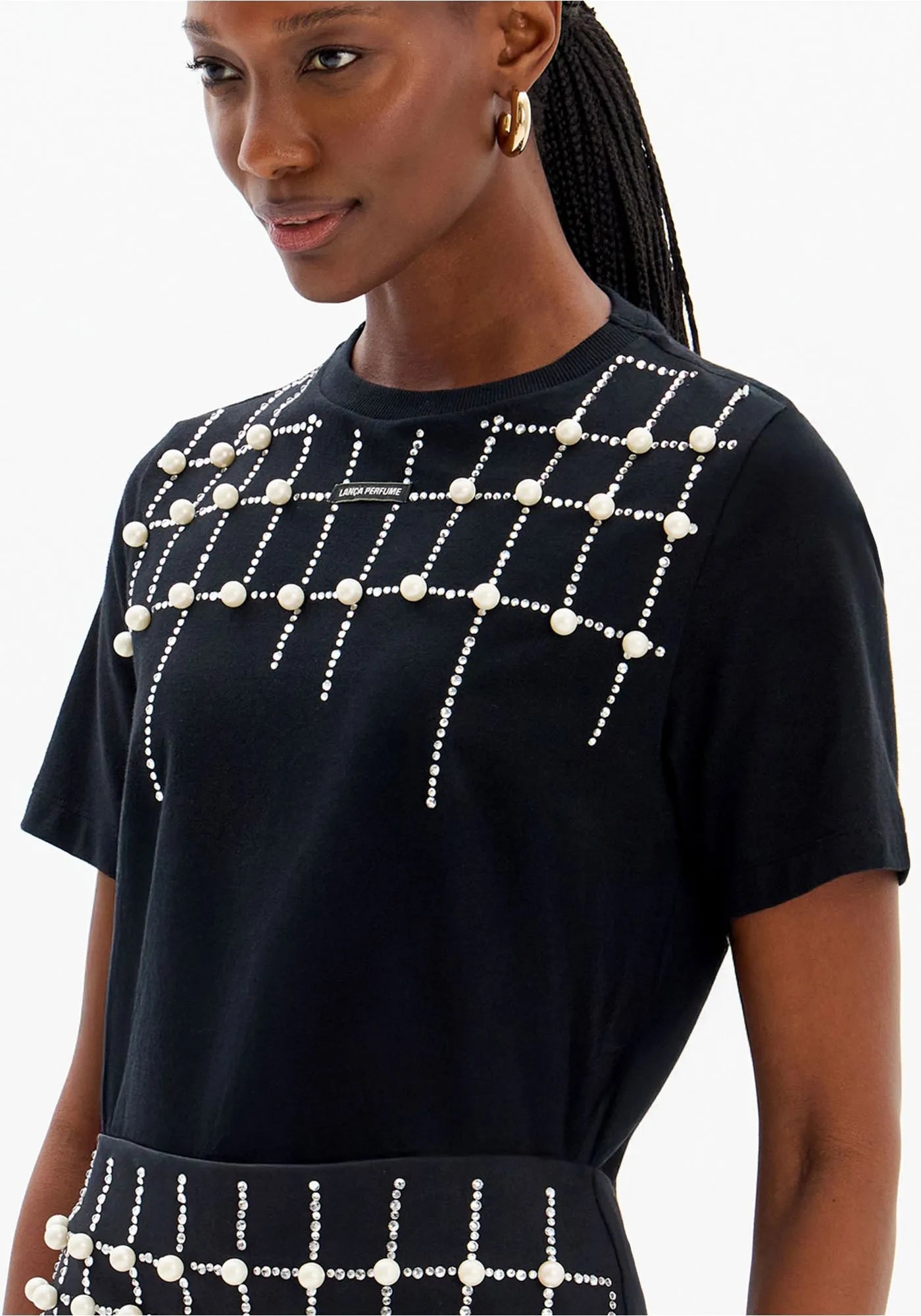 Short-Sleeve T-Shirt with Embellishments