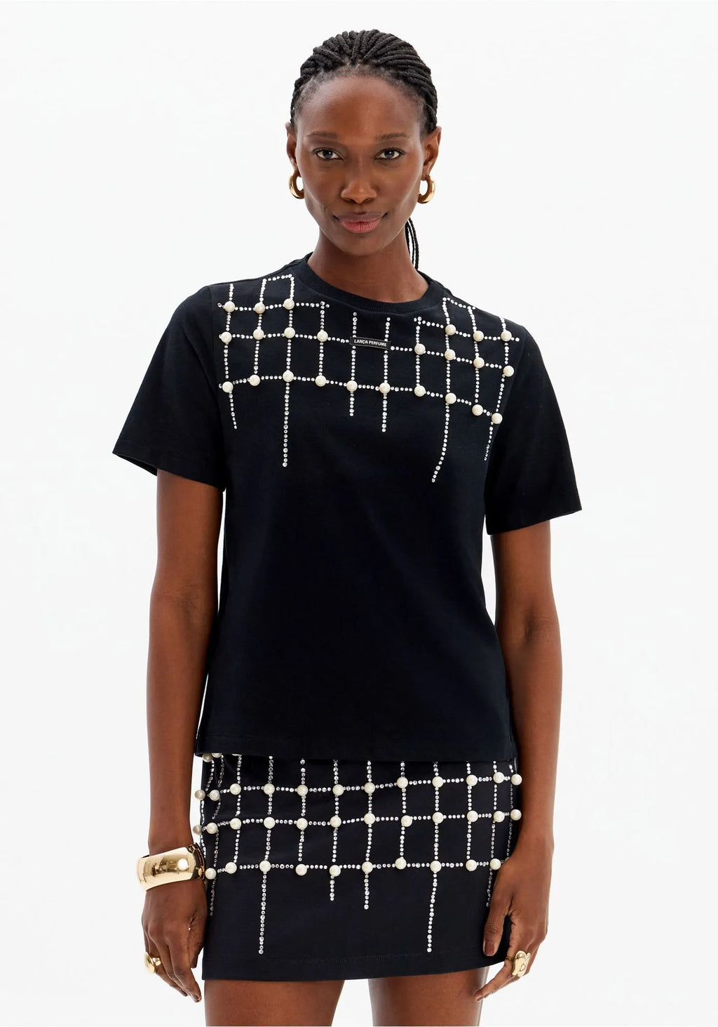 Short-Sleeve T-Shirt with Embellishments